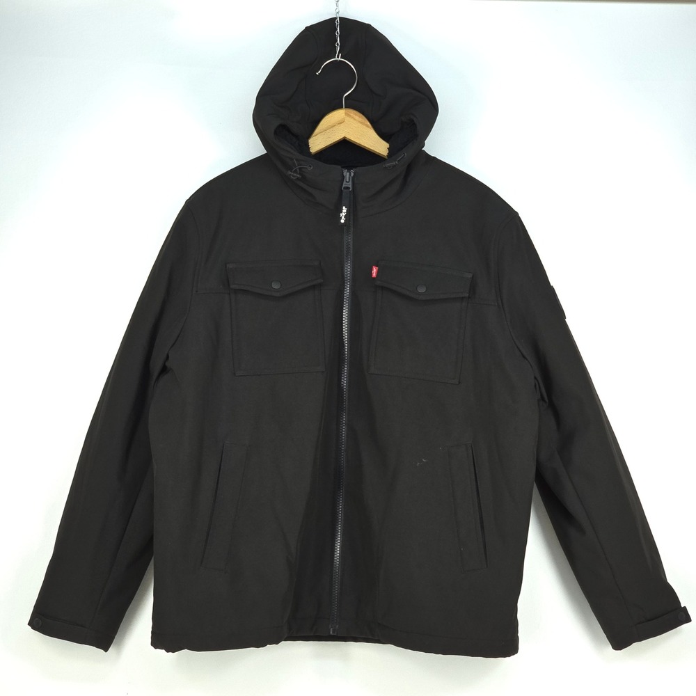 Levi's Parka Jacket Mens XXL Heavy Winter Field Coat Sherpa Lined Lumberjack USA